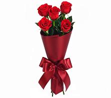 Букет 5 Красных роз Эдлесс Лав в Полевой