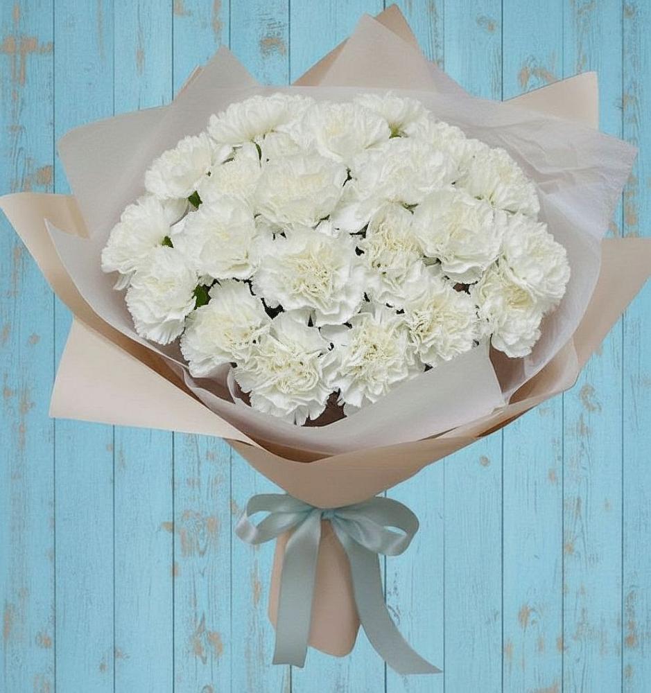 Букет цветов из: Гвоздики в Полевой