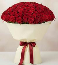 Букет 101 Красная роза Милано #REPLACE_PRED# Полевой