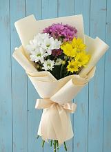 Букет цветов из:  Хризантемы в Полевой