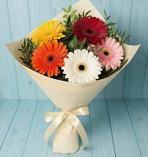 Букет цветов из:  Герберы в Полевой