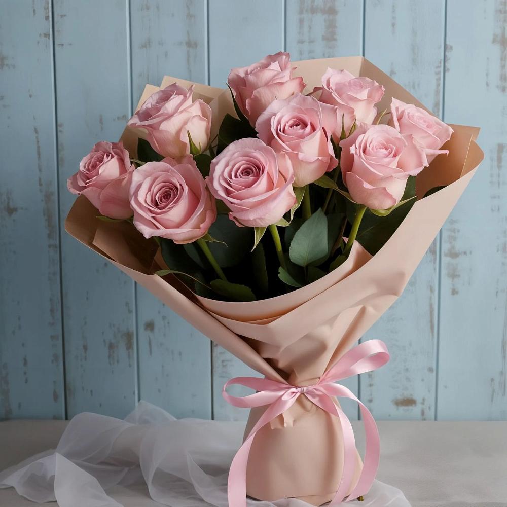 Букет цветов из: Розы в Полевой