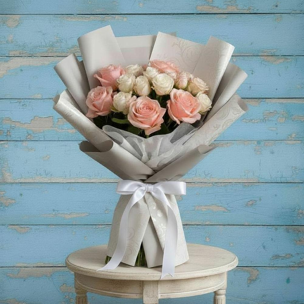 Букет цветов из: Розы в Полевой