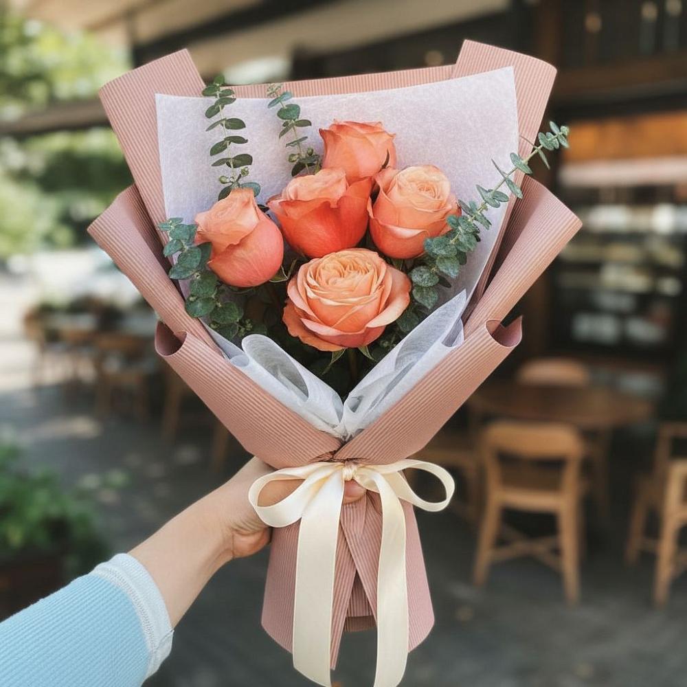 Букет цветов из: Розы в Полевой