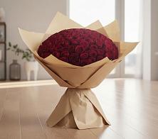 Букет 101 Красная роза в Полевой