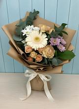 Букет цветов из:  Герберы и Хризантемы в Полевой