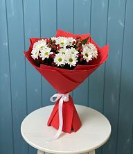 Букет цветов из:  Хризантемы в Полевой