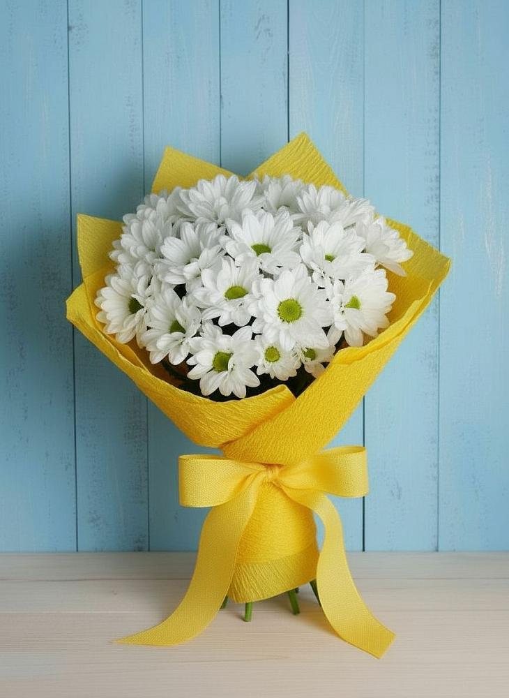 Букет цветов из: Хризантемы в Полевой