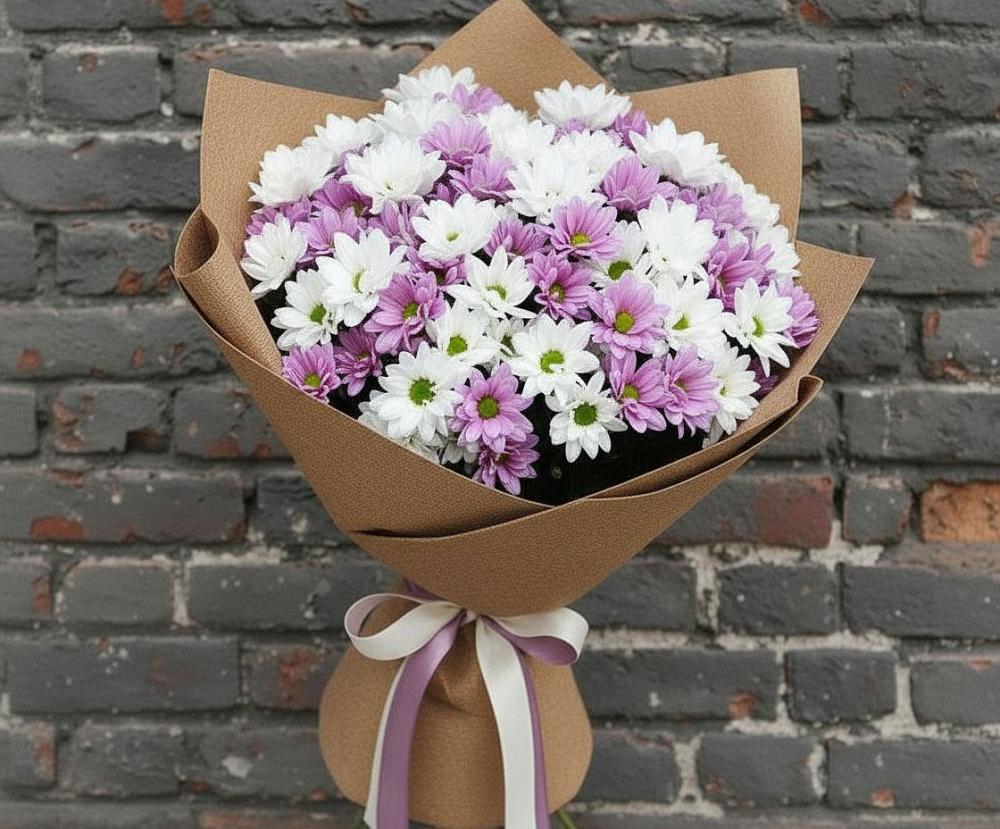 Букет цветов из: Хризантемы в Полевой