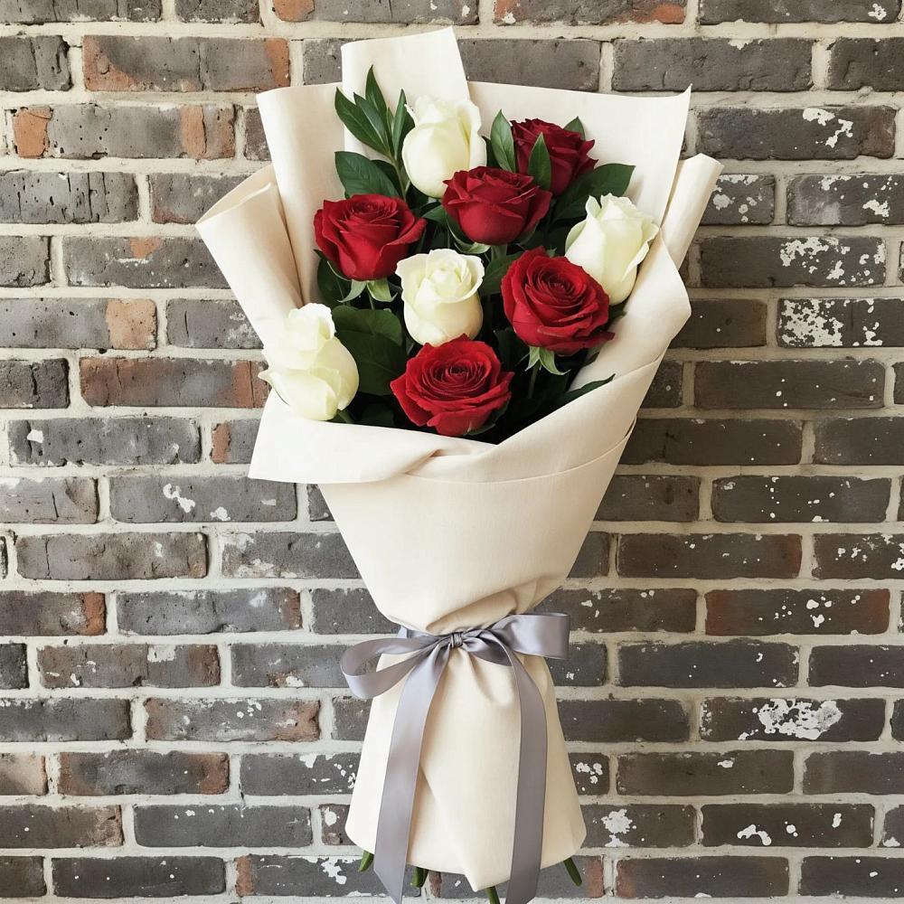 Букет цветов из: Розы в Полевой