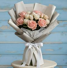 Букет цветов из:  Розы #REPLACE_PRED# Полевой