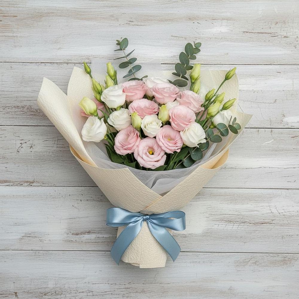 Букет цветов из: Лизиантусы в Полевой